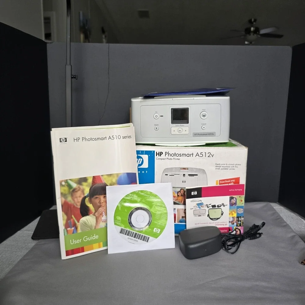 HP Photosmart A512v Compact Photo Printer 1.5 Inch Display